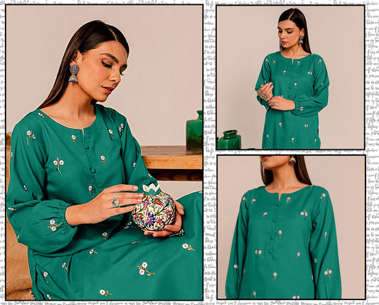 Embraided 2-Piece Lawn Suit for Women – Unstitched EM-001