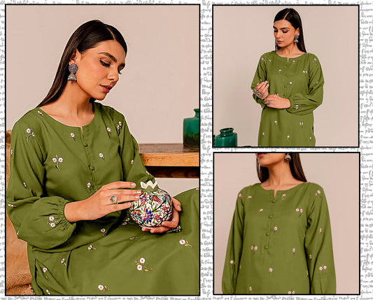 Embraided 2-Piece Lawn Suit for Women – Unstitched EM-005